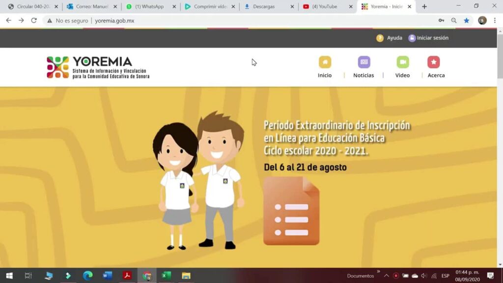 Calificaciones, boletas y certificados Yoremia 2023 – Estado de Sonora